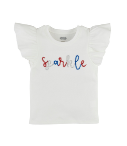 MudPie 4th of July Tinsel Shirt
