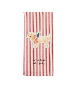 MudPie Dog Patch Americana Towel