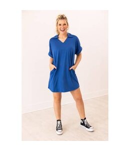 Grace + Emma The Cara Dress, Royal Blue