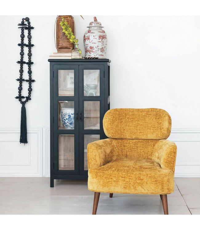Creative Co-Op Chenille Fabric Upholstered Arm Chair