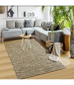 LR Home Natural Fiber Sonora Gray 5'x8' Area Rug