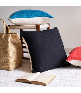 LR Home Onyx Solid Feather Filled Pillow