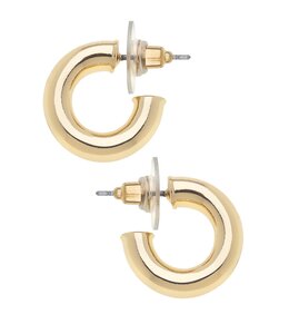 Canvas Style Coraline Hoop Earrings in Shiny Gold