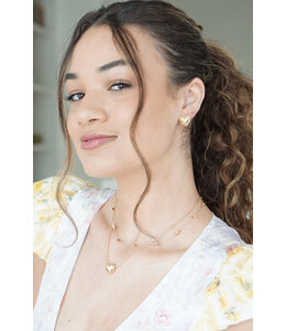 Canvas Style Tatum Heart Necklace in Shiny Gold