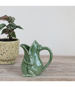Creative Co-Op Stoneware Frog Pitcher
