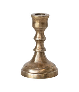 Creative Co-Op Cast Aluminum Taper Holder, Antique Brass Finish (Holds 1/2" Taper)