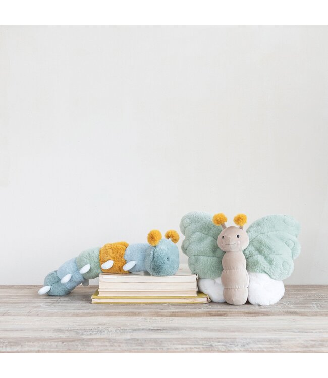 Creative Co-Op Plush Caterpillar