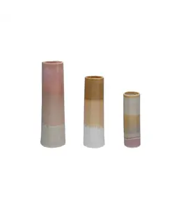 Bloomingville Stoneware Vases, Reactive Glaze, Set of 3