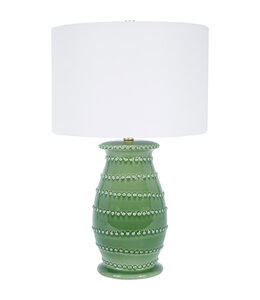 Old World Design Caleb Green Ceramic Table Lamp