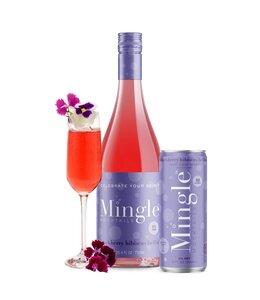 Mingle Mocktails Blackberry Hibiscus Bellini