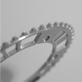 【美品】AARN track chainring silver 47t 美品】AARN track chainring silver 47t AARN* track chainring