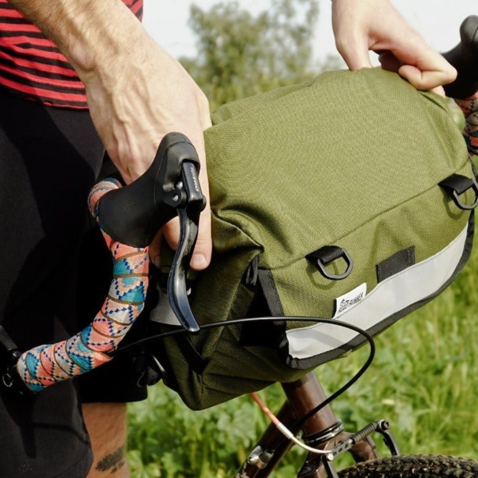 Road Runner Bags Road Runner Bags Middle Earth Jammer Handlebar Bag, Grey Cordura