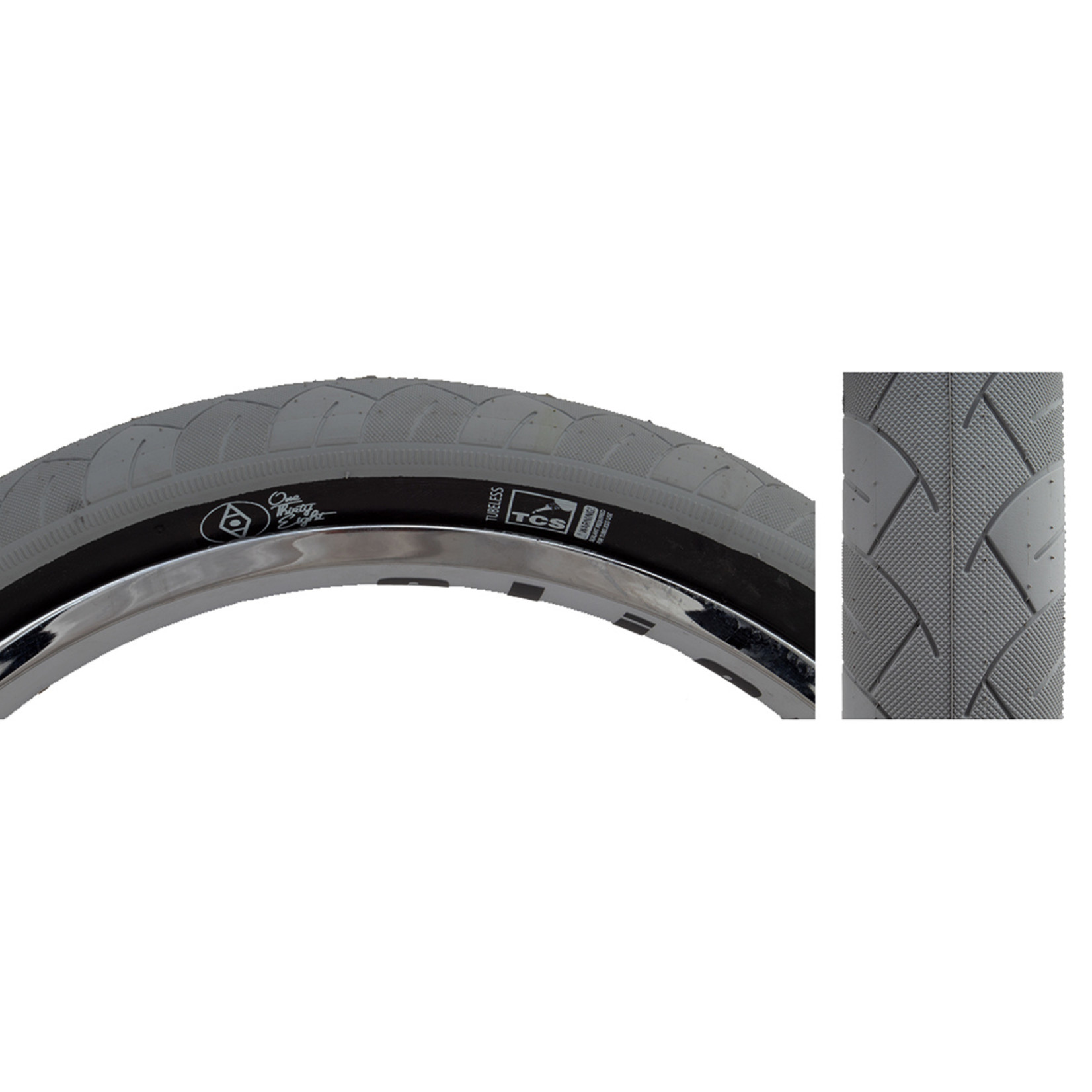 Alientation TCS 138 Tire 20x2.3 Tubeless Folding Grey Black Battle Road Bikes