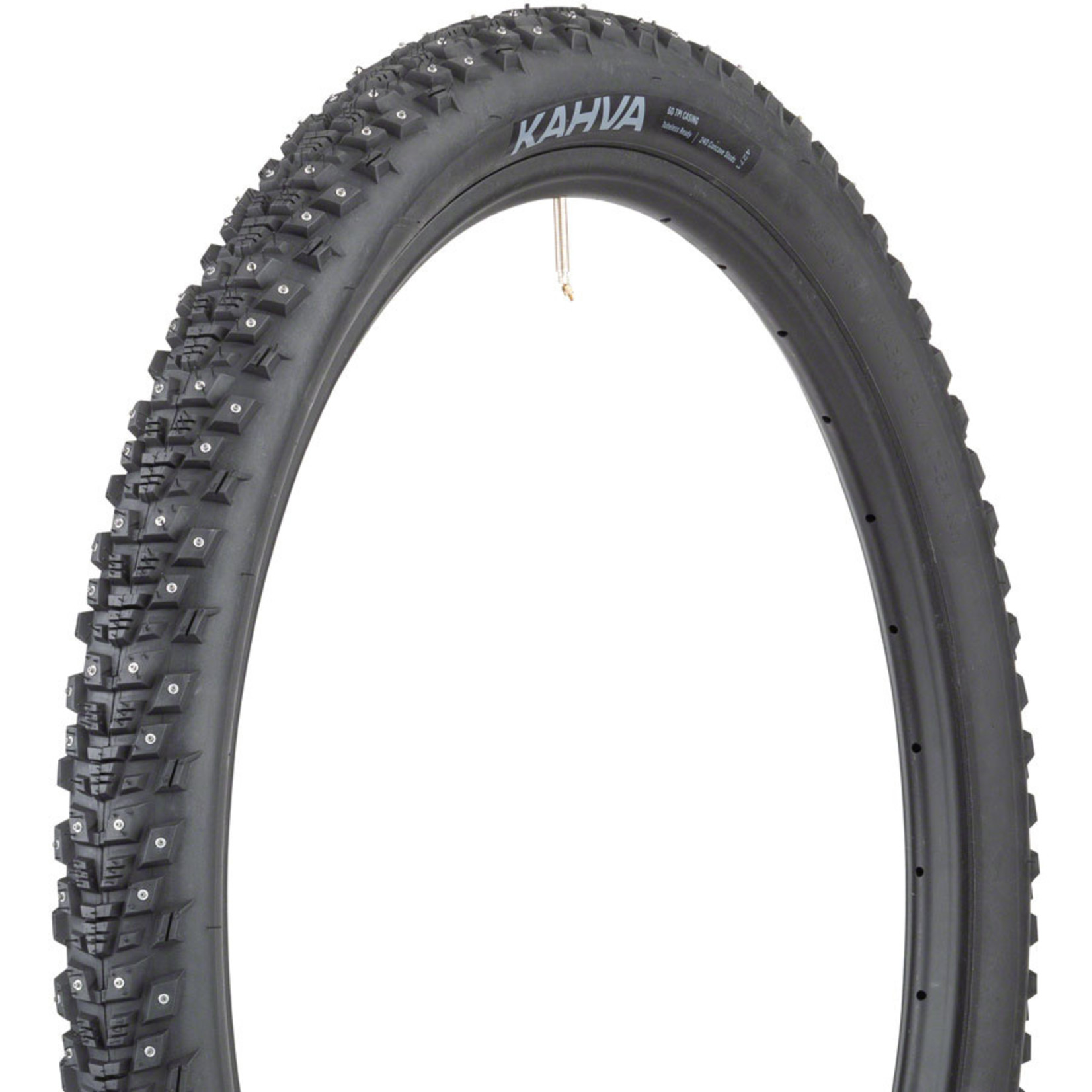 45NRTH 45NRTH Kahva Studded Tire, 29 x 2.25 Tubeless, Folding, Black