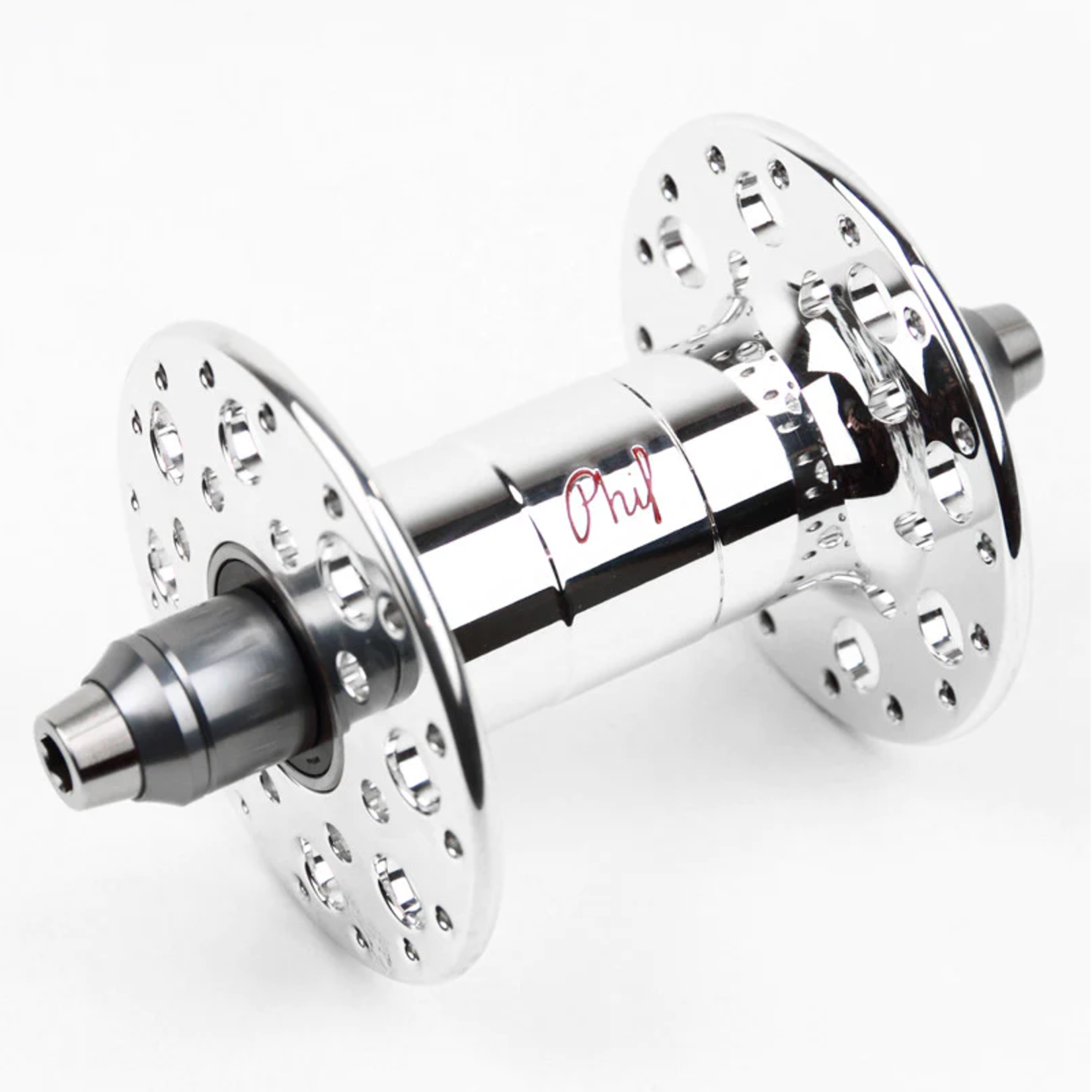 Phil Wood Phil Wood High Flange Front Track Hub Pro Bolt 32h 100mm high polish silver