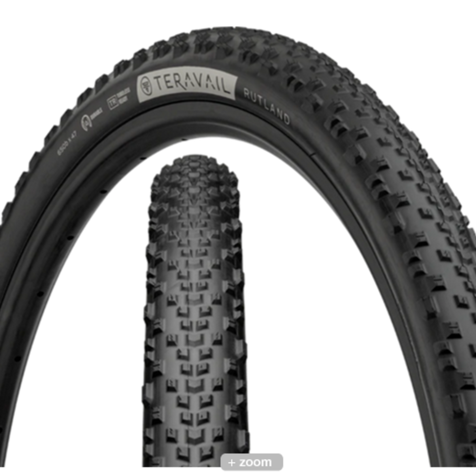 Teravail **CLOSEOUT SPECIAL**  Now 25% off Tire - Teravail Rutland Tire - 650b x 47, Tubeless, Folding, Black, Durable