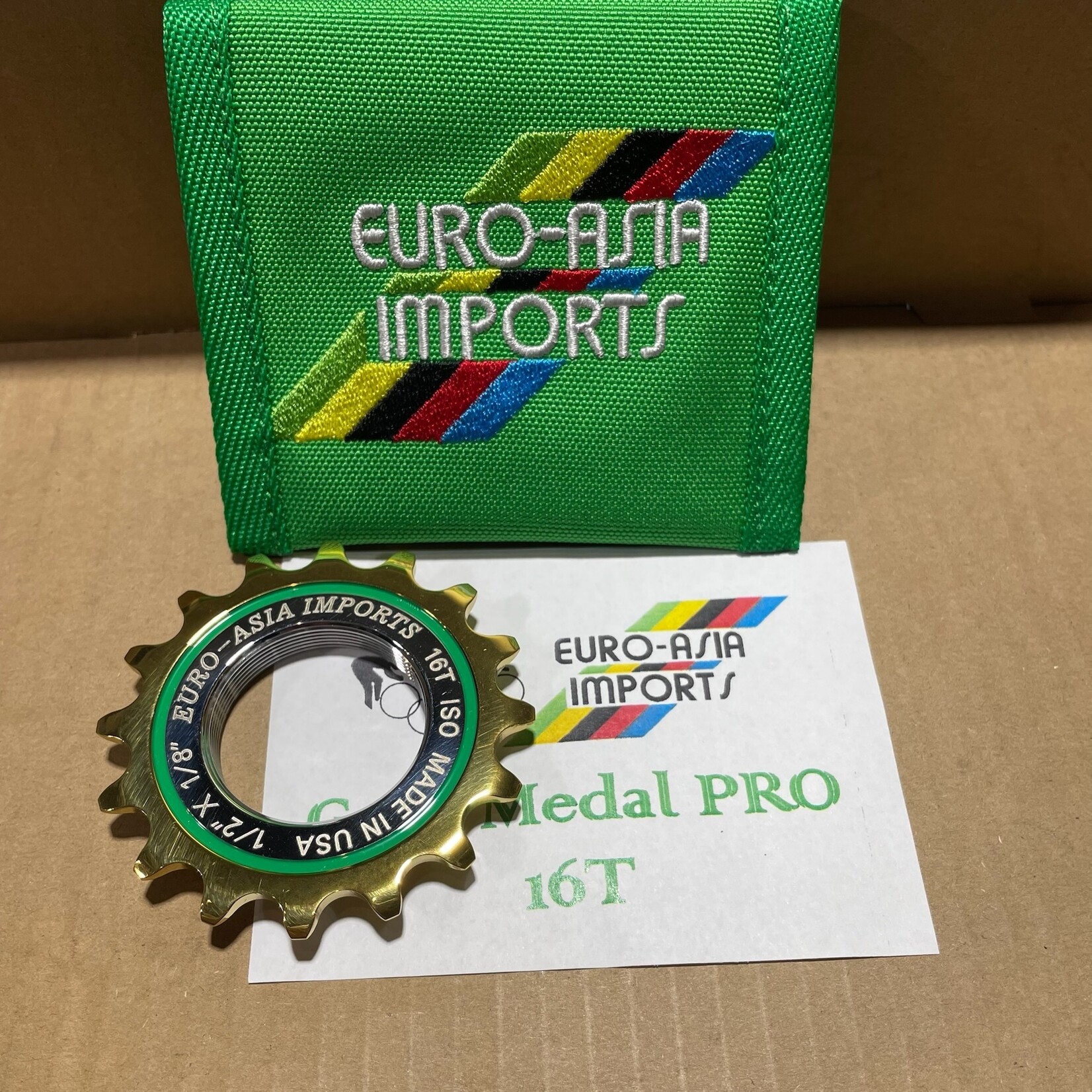 Cog - Euro Asia Imports Gold Medal Pro Track, 16t - 1/8"