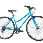 FAIRDALE Complete Bike - Fairdale Lookfar Step Through Hybrid Gloss Surf Blue