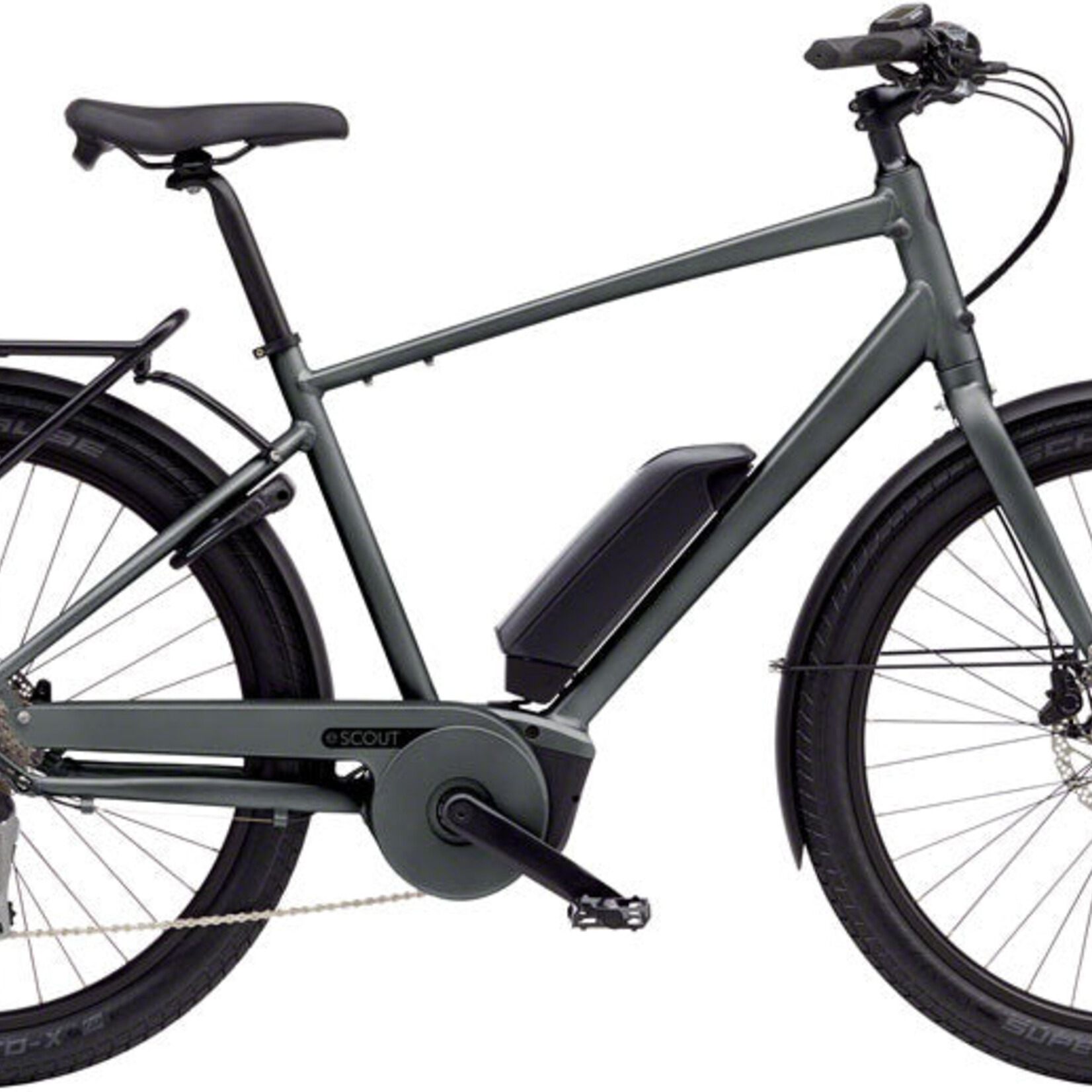 Benno Complete Bike - Benno eScout Class 3 Etility Ebike - Bosch Performance Line Sport, 400Wh, Matte Graphite Gray