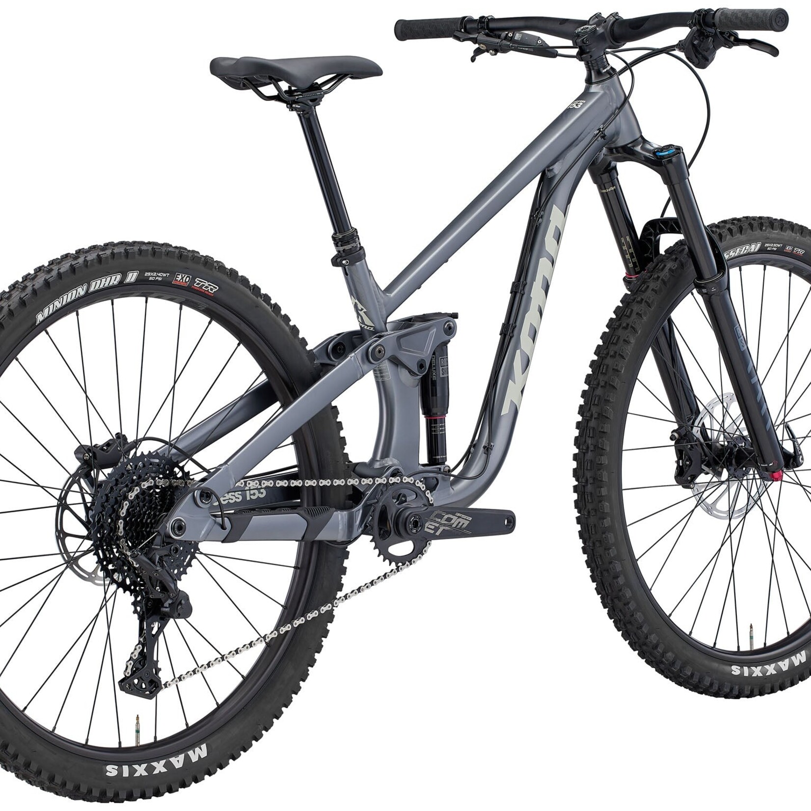 Kona Complete Bike - Kona 36e Process 153 Grey XL