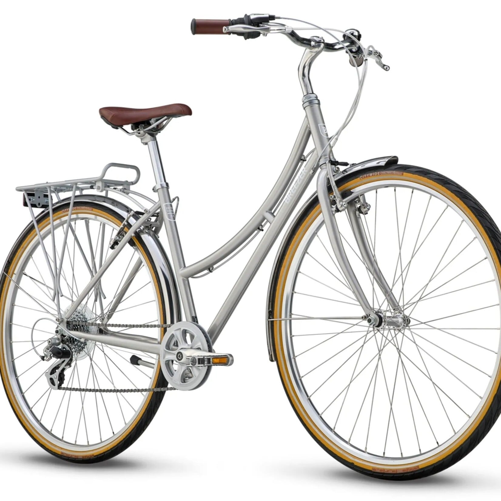 Breezer Complete Bike - Breezer Downtown EX  - Step-Thru - 46 - Metro Silver *SEE NOTES*