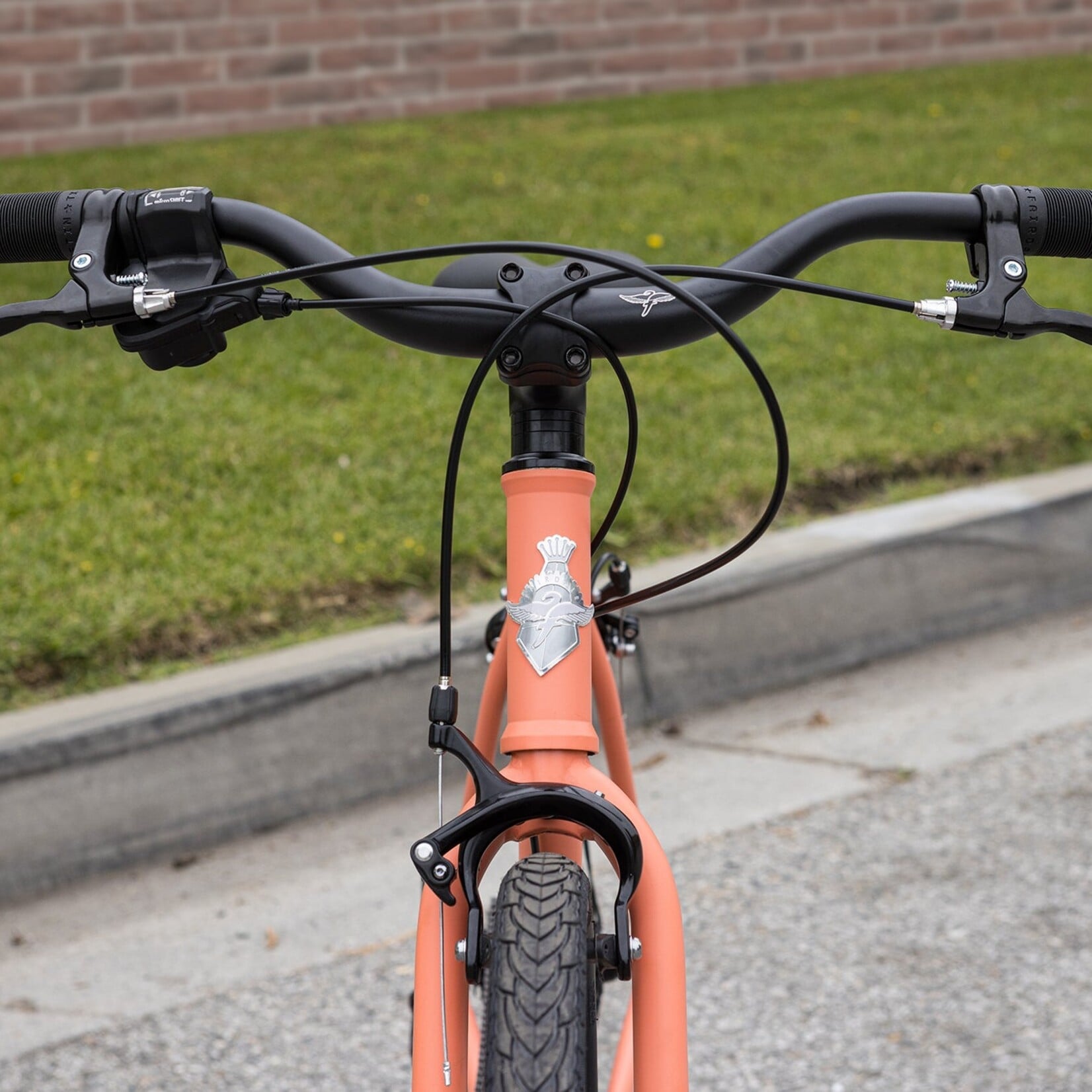 FAIRDALE Complete Bike - Fairdale Lookfar Step Through Hybrid Matte Coral Red - SML/MED