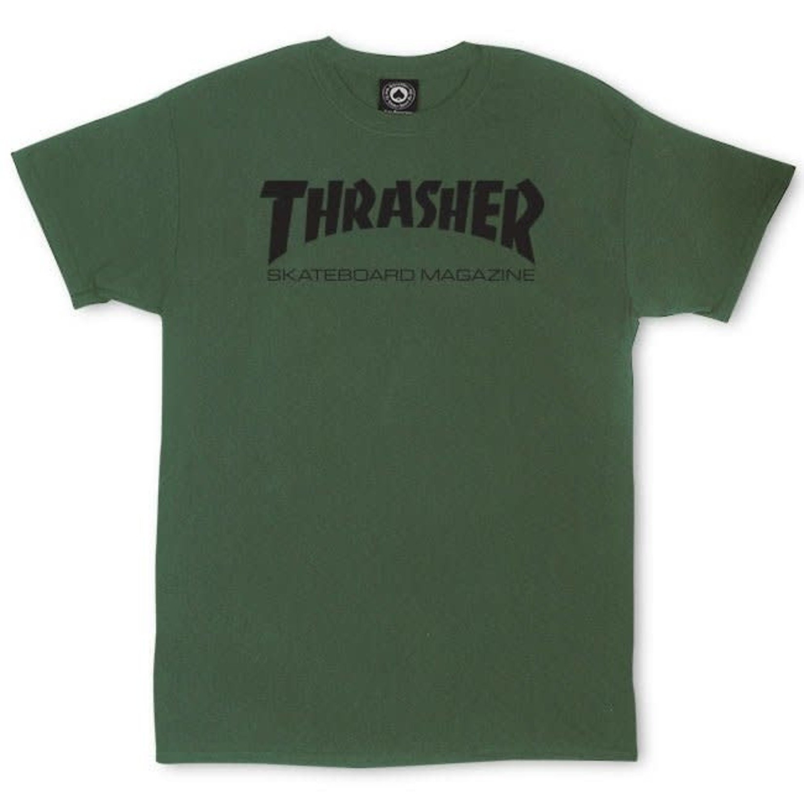 Thrasher Magazine EMBROIDERED LOGO POLO Skateboard Shirt BLACK XL 