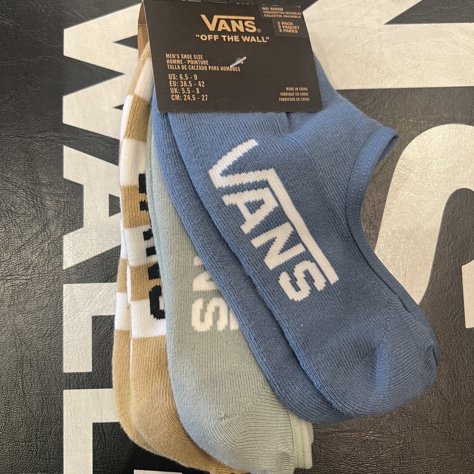 Vans Classic No Show Socks 3 Pack Fairmans