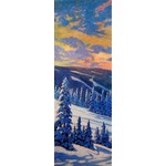 Ken Farrar Winter Wonderland Original Painting 36X12