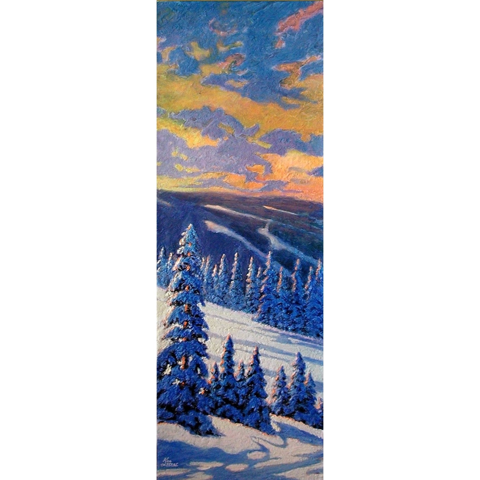 Ken Farrar Winter Wonderland Ken Farrar Original Painting 36x12 in