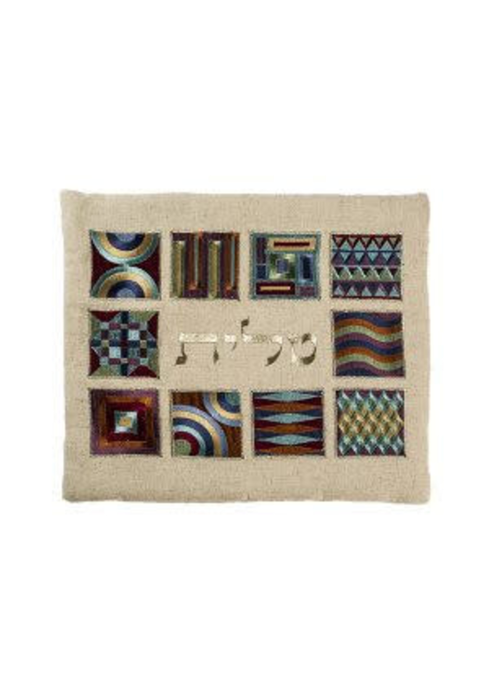 TALLIS BAG EMBROIDERED GEOMETRIC  MULTICOLOR