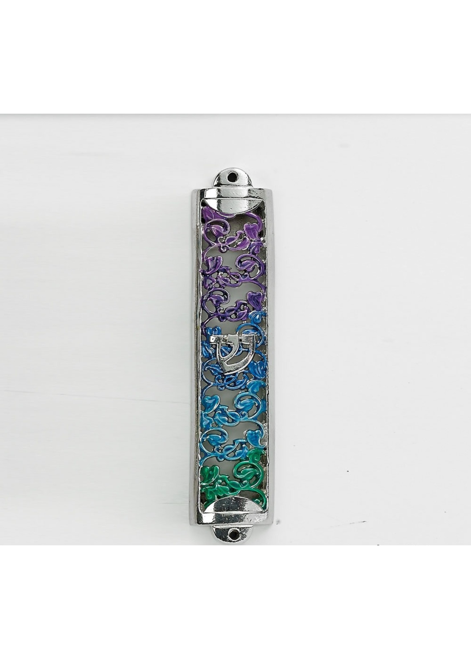 MEZUZAH GRADIENT FILIGREE ENAMEL