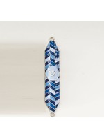 MEZUZAH  GEOMETRIC BLUE