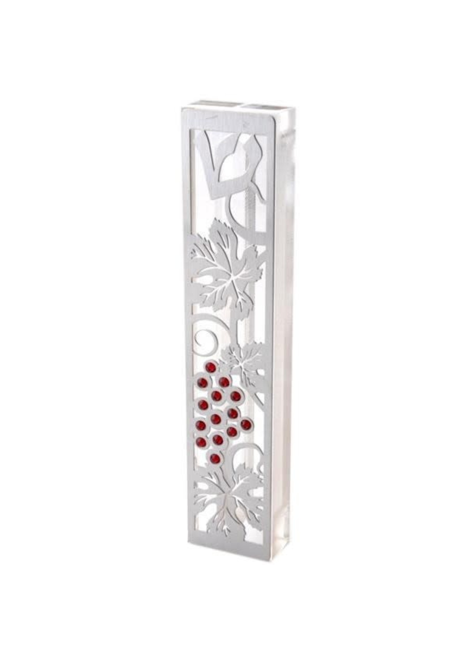 MEZUZAH COVER GRAPES RED