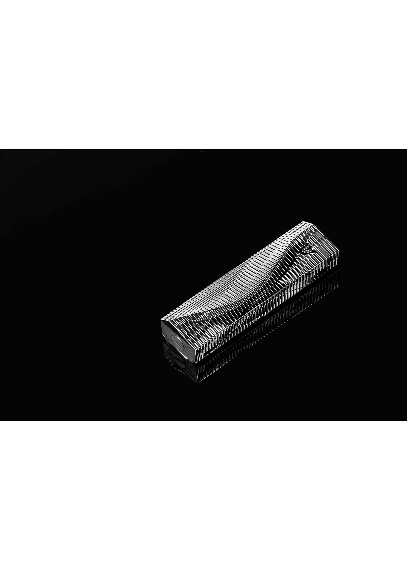 MEZUZAH 3D STREAM LINES BLACK 12CM- LAZERCUT STEEL