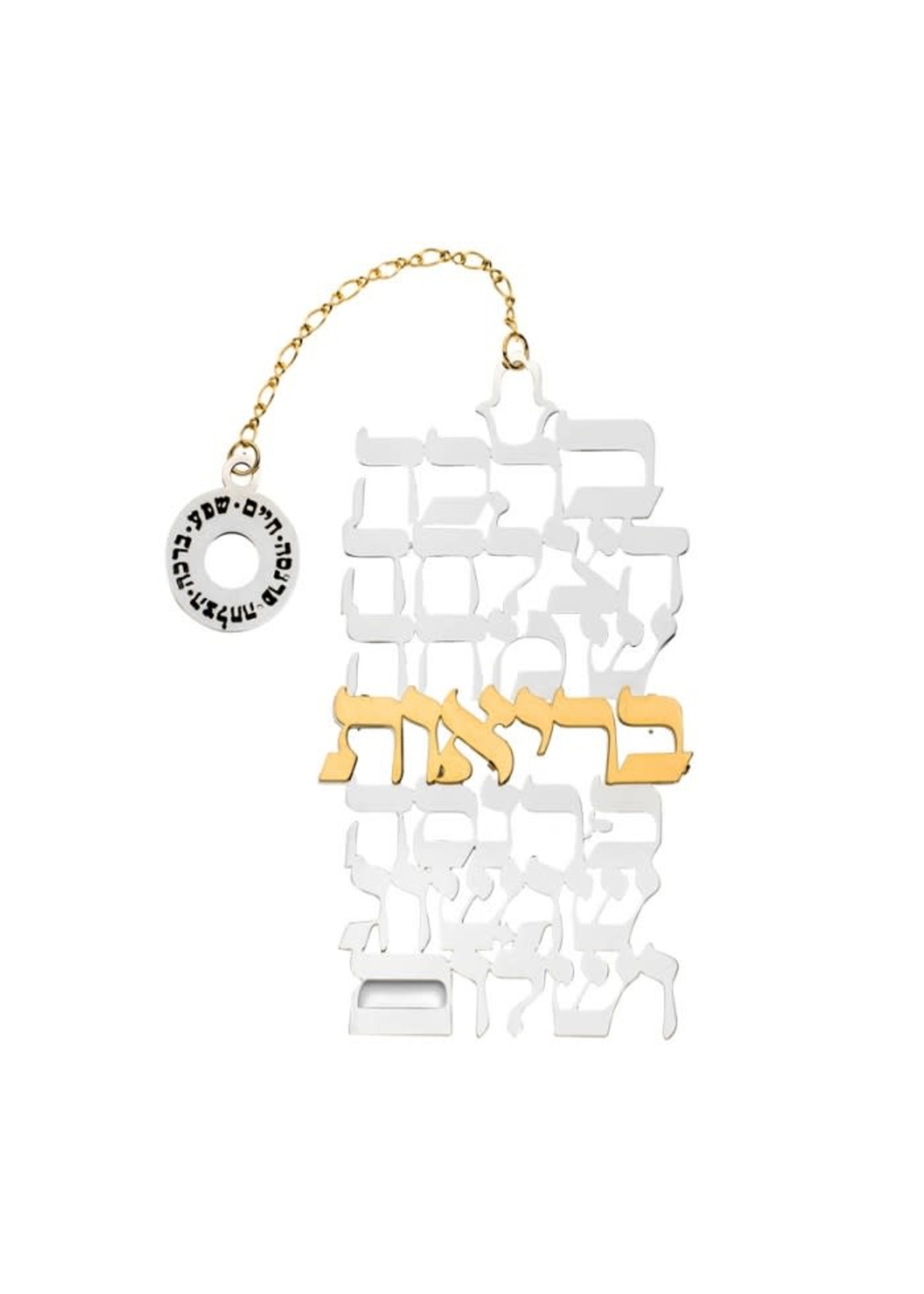 SEVEN BLESSINGS HEBREW GOLD