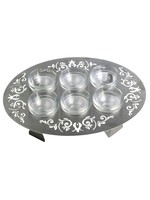 LAZER CUT ALUMINIUM POMEGRANATES SERVING TRAY