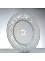 SEDER PLATE SILVER FLORAL