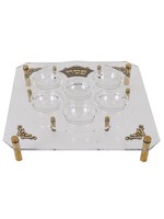 SEDER PLATE ACRILYC GOLD PLATE