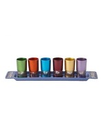 LIQUER SET LASERCUT JERUSALEM INLAY COLORFUL