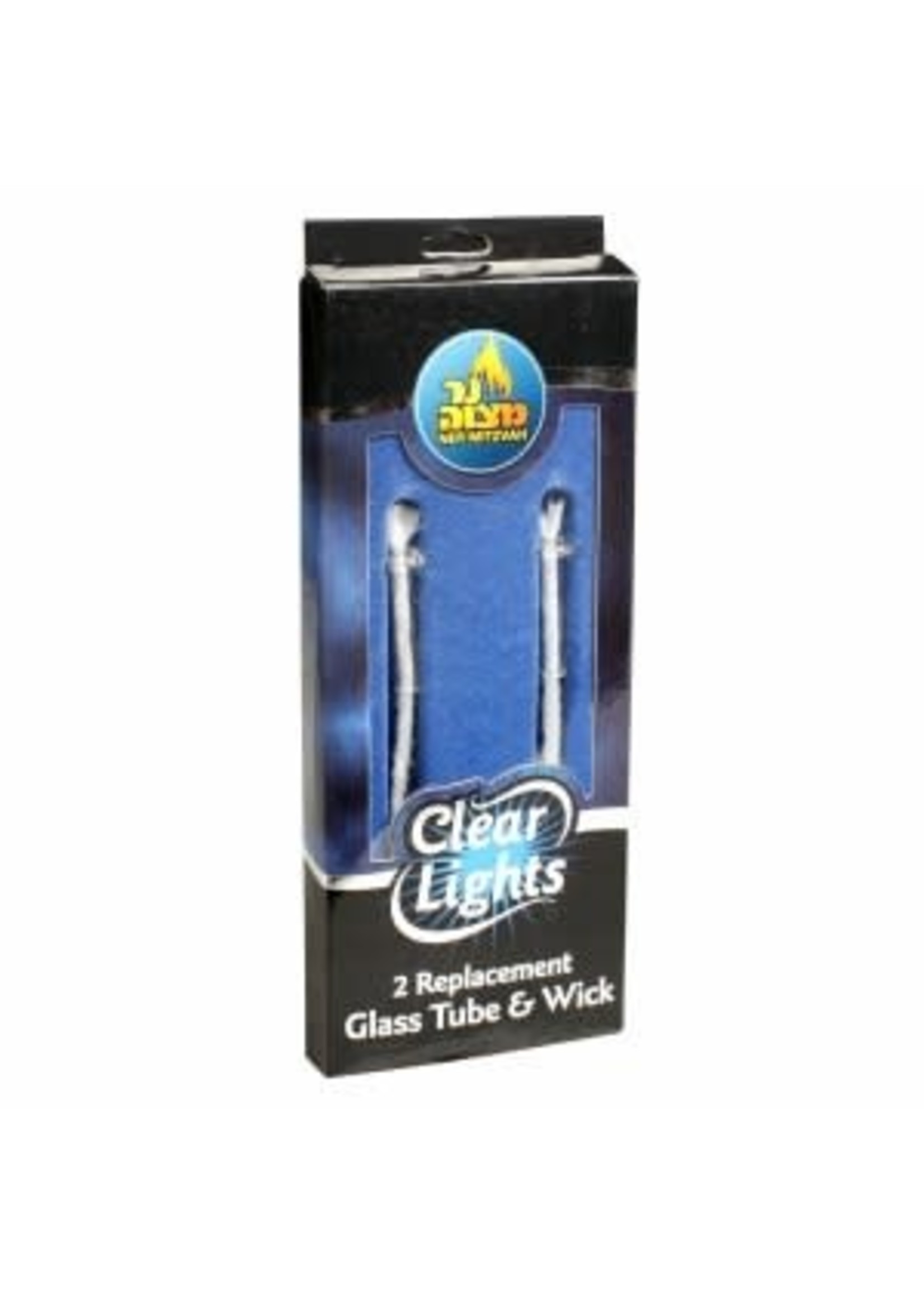 PARAFIN GLASS TUBE & WICK REPLACEMENT 2 PC. SET