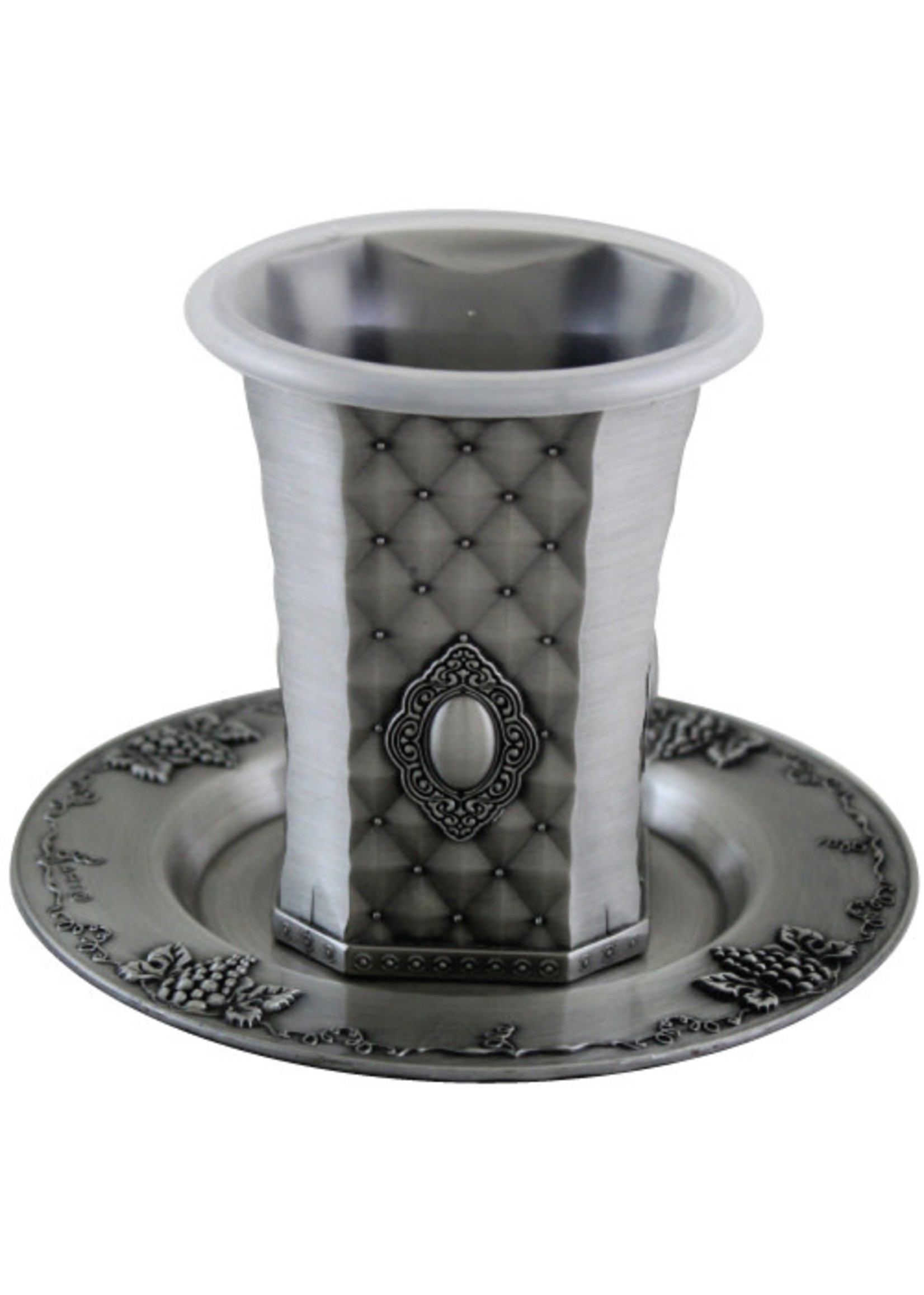 KIDDUSH CUP PEWTER BUNCHES OF GRAPES