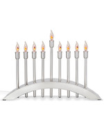 MENORAH ELECTRIC FLAME BULBS - CHROME PLATED ARCH