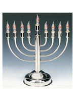 MENORAH ELECTRIC CHROME ROUND