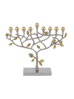 MENORAH GOLD POMEGRANATE BRANCHES