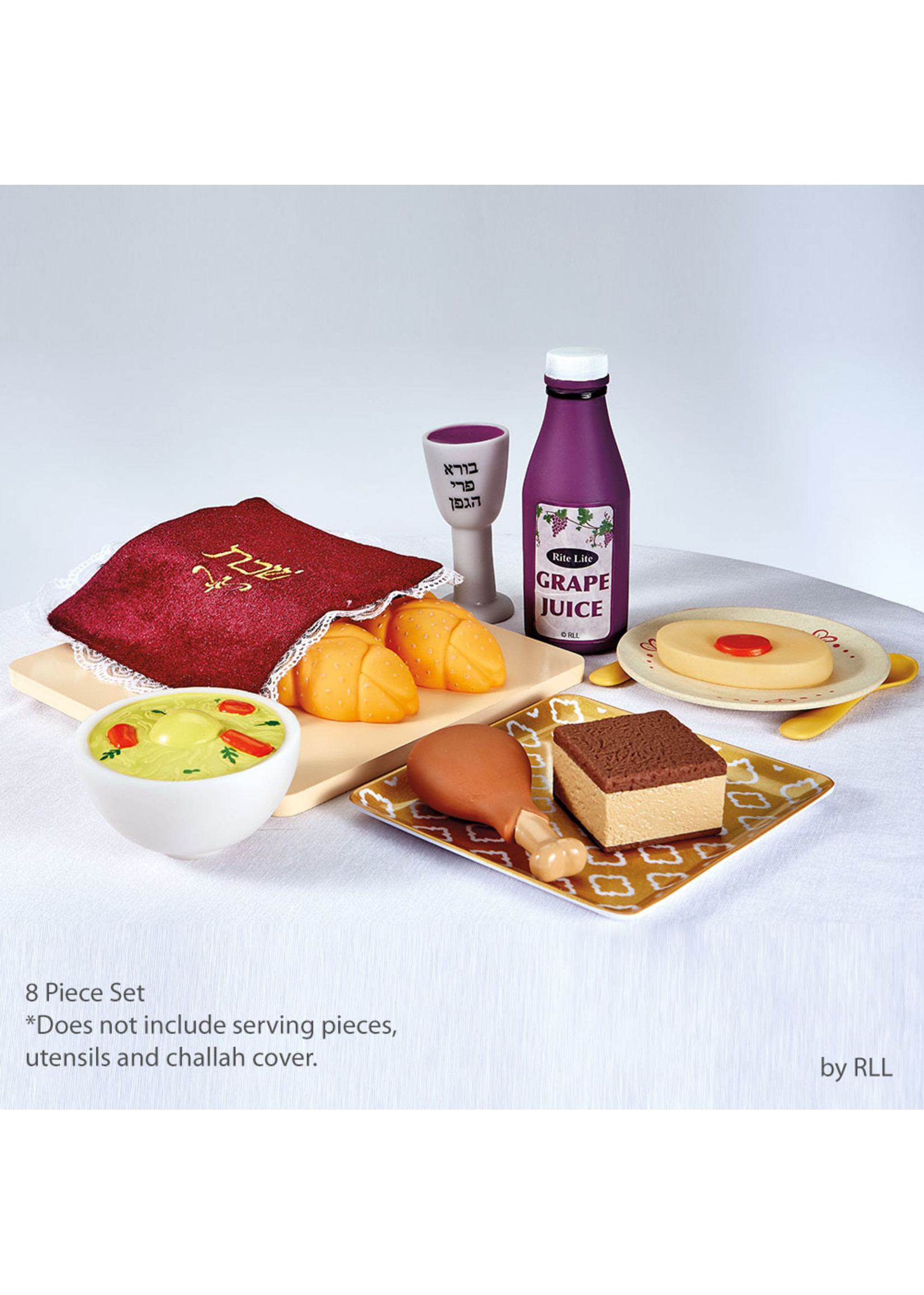 SHABBAT FOOD  VINYL PLAY SET 8 PCS.