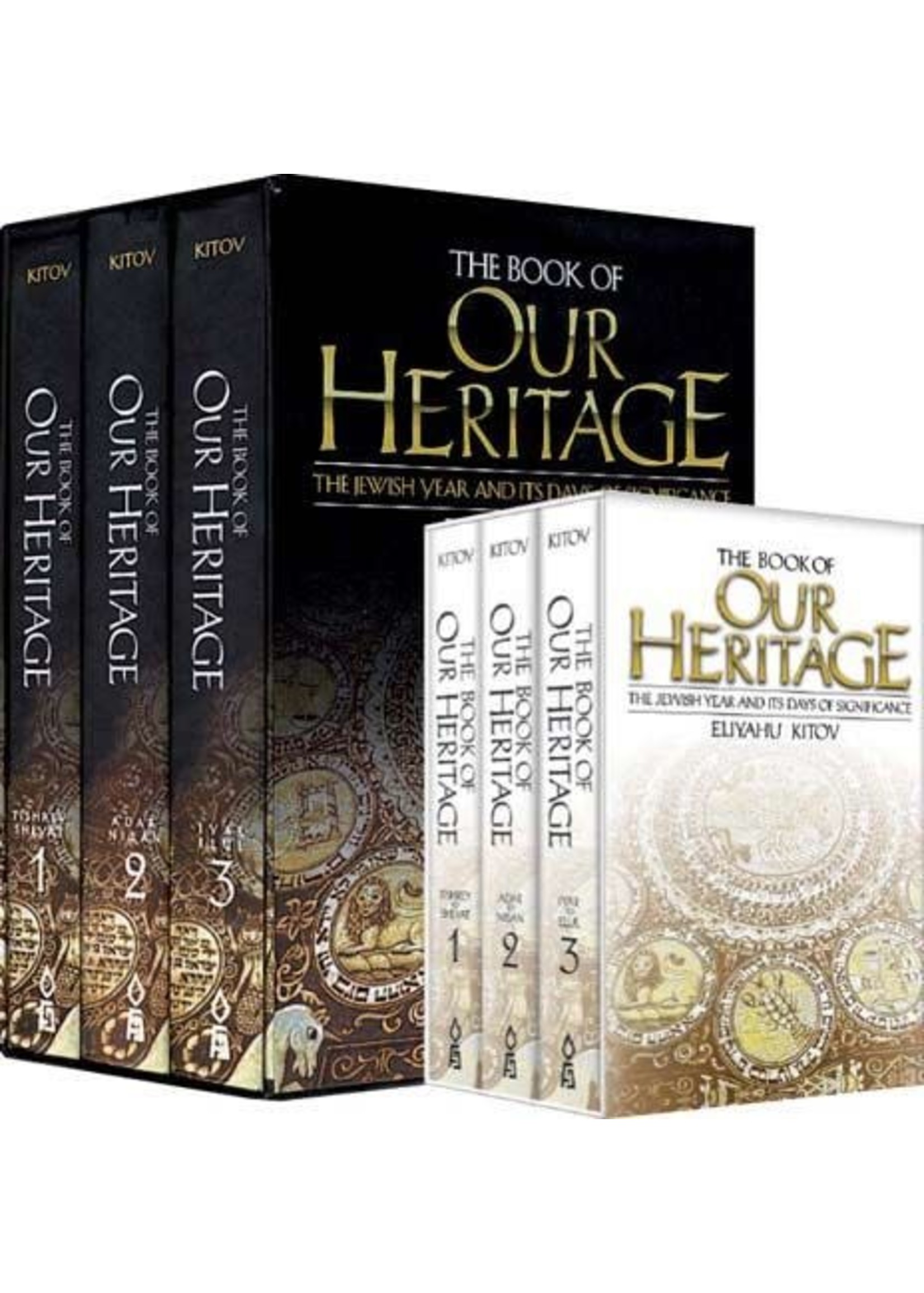THE BOOK OF OUR HERITAGE 3 VOLUME POCKET SIZE  SLIPCASE SET WHITE