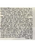 MEZUZAH SCROLL -  ASHKENAZI ARI 12 CM BASIC