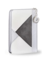 TEHILLIM SILVER & GREY TRIANGLE MOTIF WITH ZIPPER