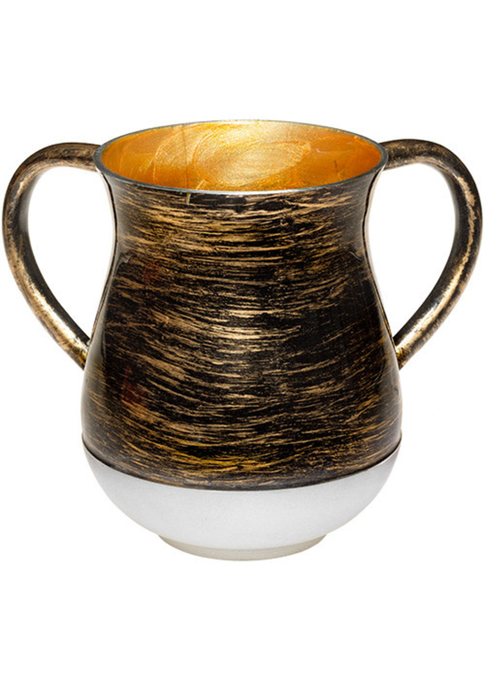 WASHING CUP BLACK AND GOLD 13CM